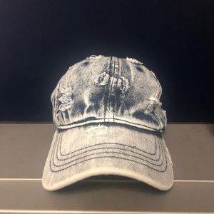 Distressed Denim Hat / Cap
